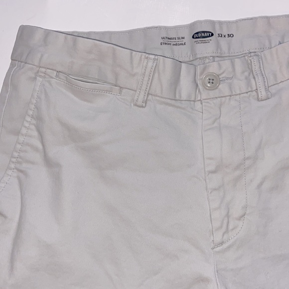 MENS OLD NAVY ULTIMATE SLIM LIGHT TAN CHINO PANTS 32 x 30 - Picture 3 of 9